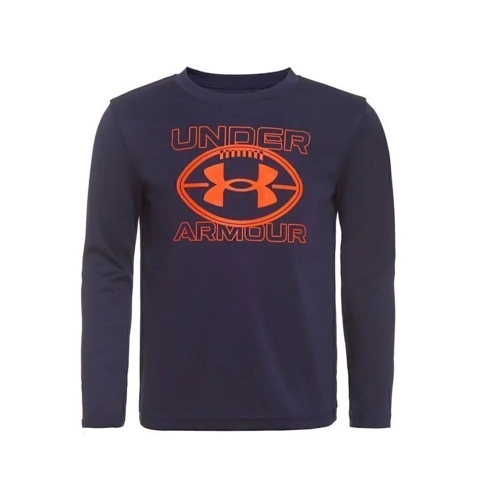 UNDER ARMOUR BOYS Size 4 Football Wordmark Tee - Picture 4 of 4